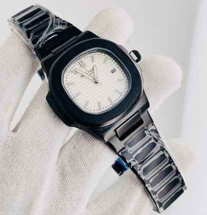 Patek Philippe Nautilus Black - White Dial