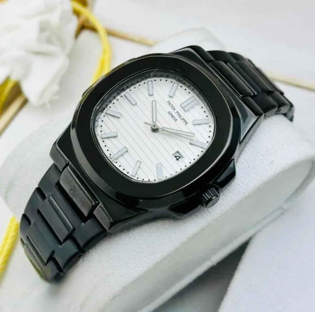 Patek Philippe Nautilus Black - White Dial