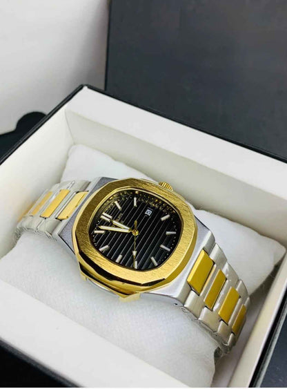 Patek Philippe Nautilus- Two Tone - Black Dial