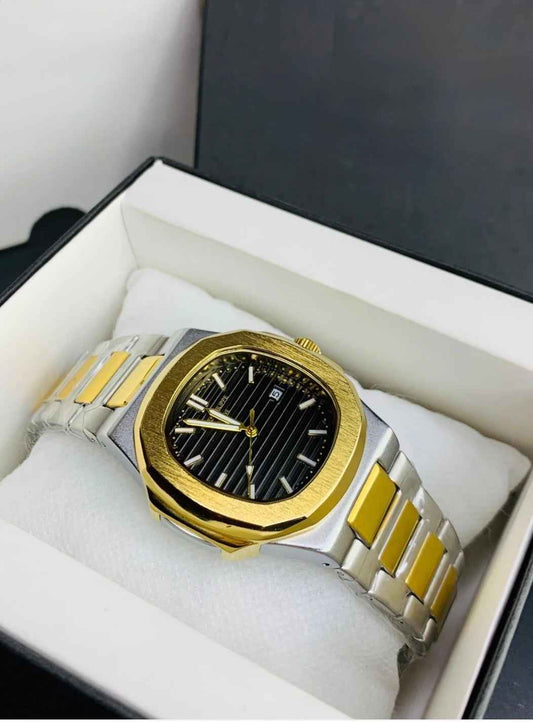 Patek Philippe Nautilus- Two Tone - Black Dial