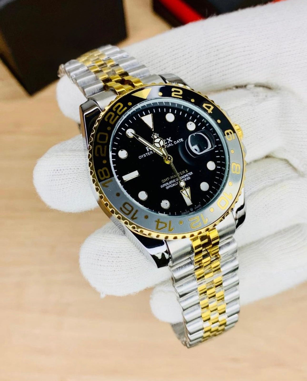 Rolex GMT Dual | Silver - Golden