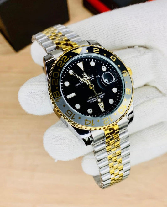 Rolex GMT Dual | Silver - Golden