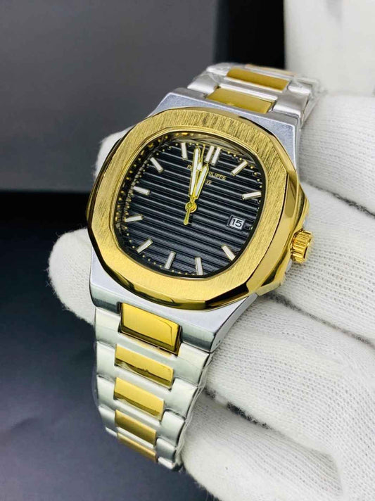 Patek Philippe Nautilus- Two Tone - Black Dial
