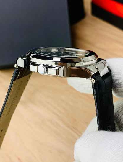 Patek Philippe – Black Silver Leather Edition