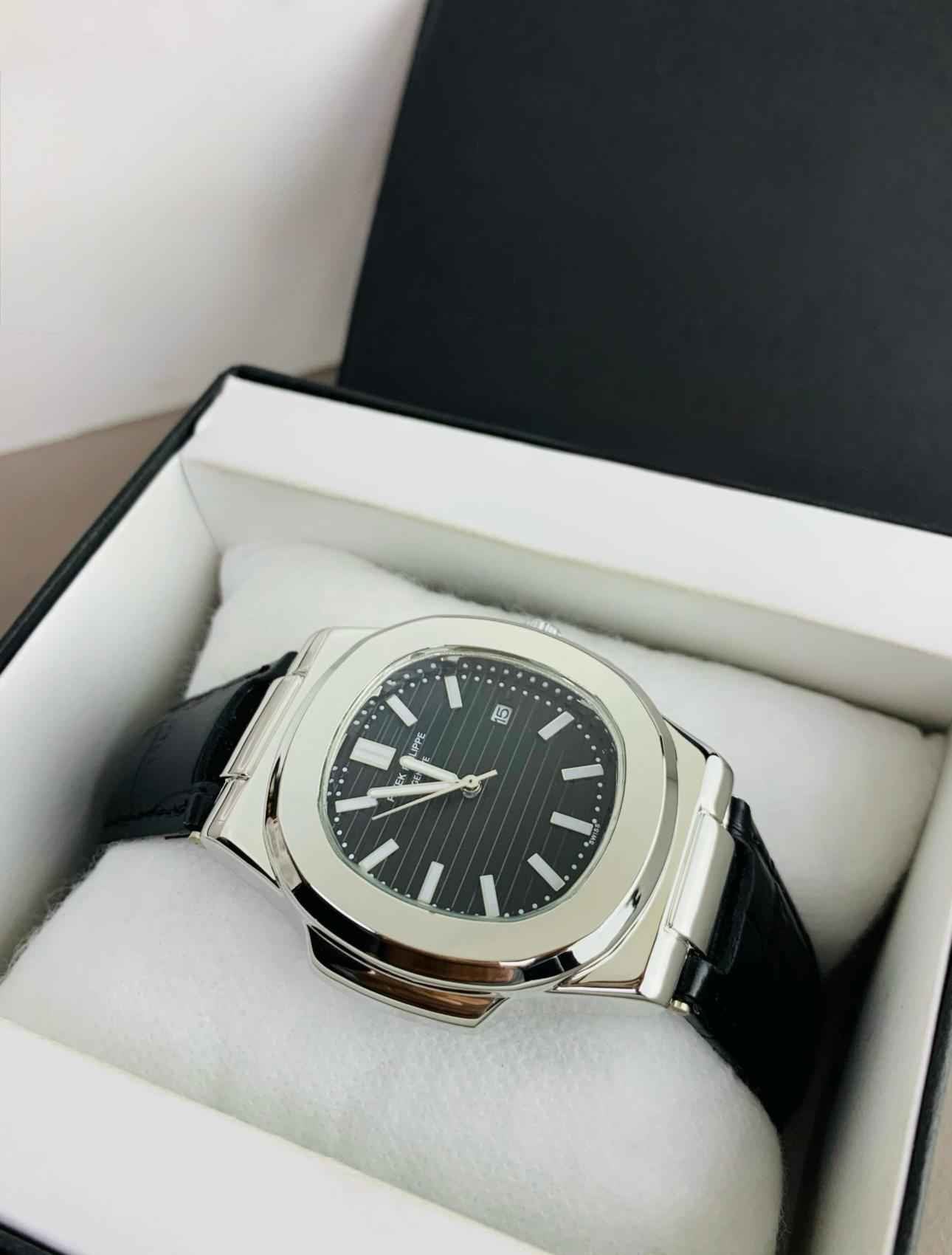 Patek Philippe – Black Silver Leather Edition