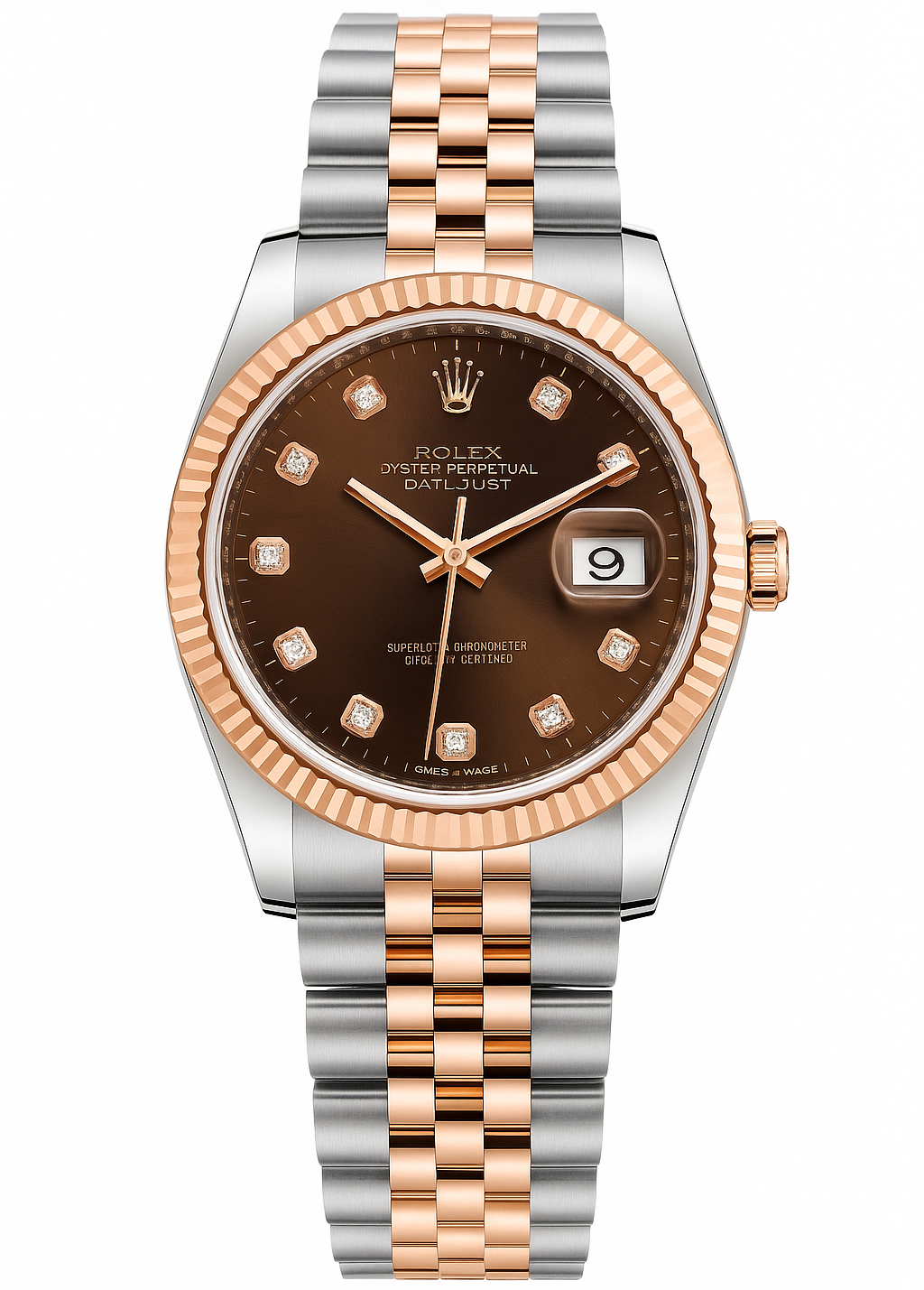 Rolex Date - Just Two-Tone Automatic – Diamond Dial Edition