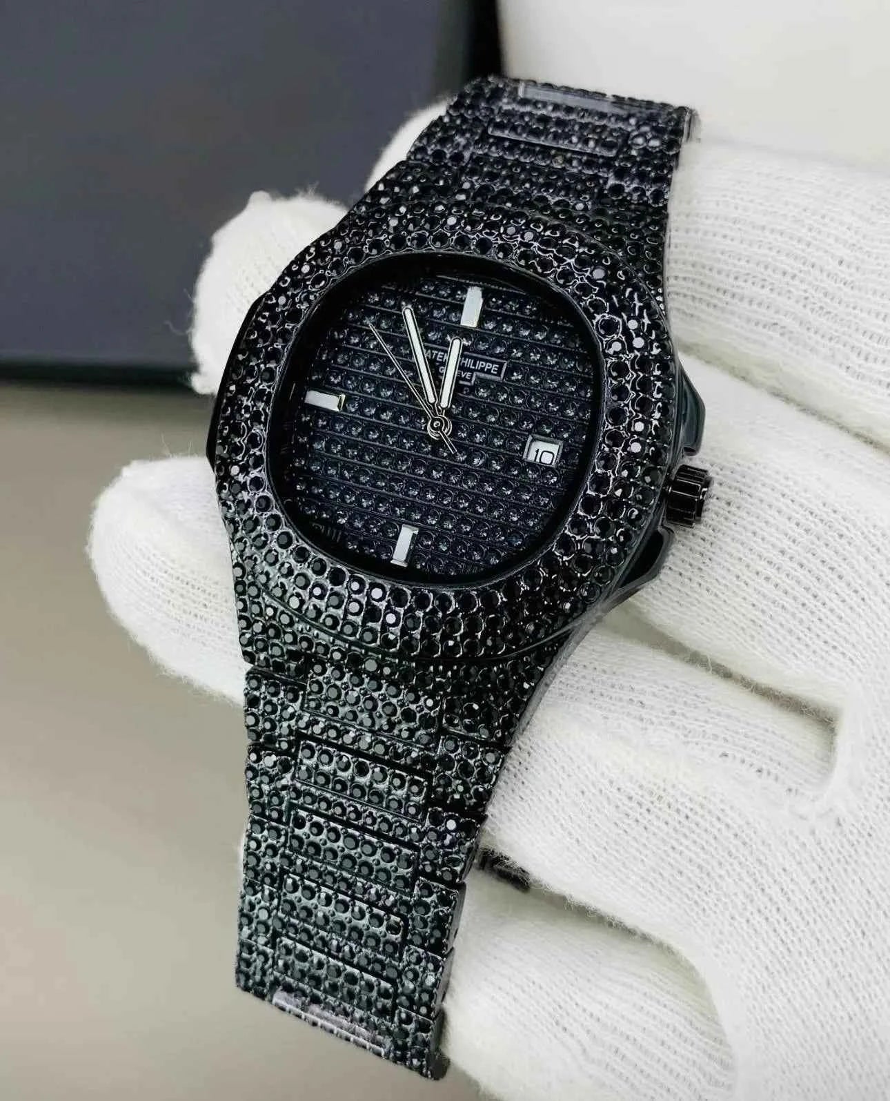 Patek Philippe Iced Out Black