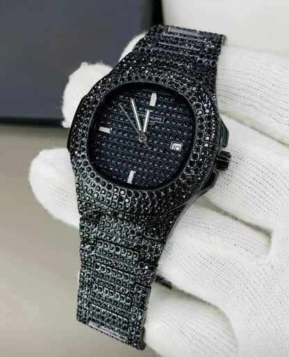 Patek Philippe Iced Out Black