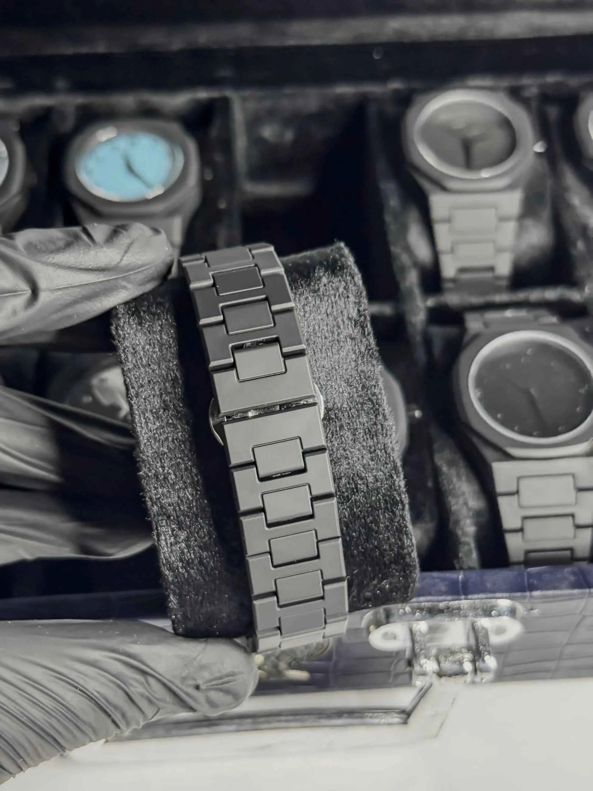 Arabic Aura Watch - Black & White Dial - with Box