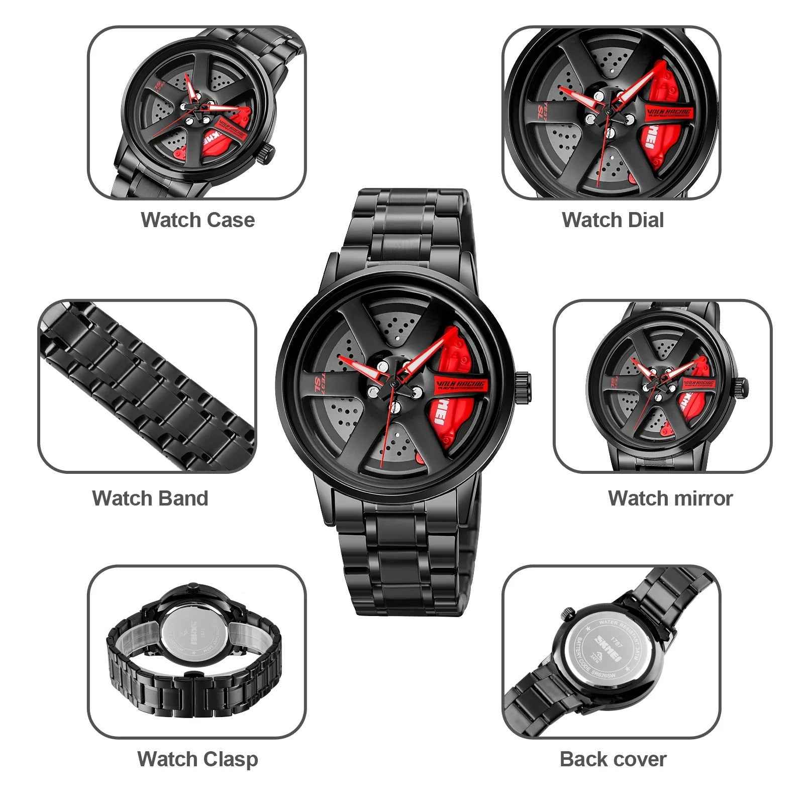 Wheels Rim Watch | 3 Colors Available - with Box