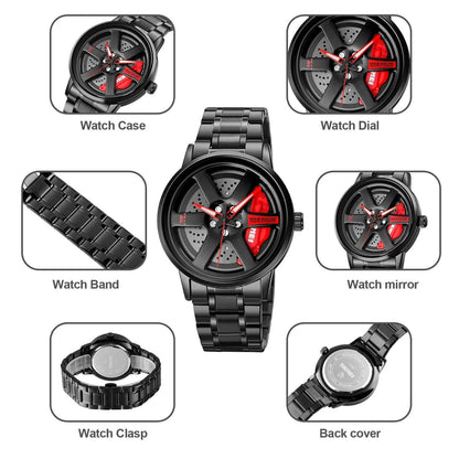 Wheels Rim Watch | 3 Colors Available - with Box