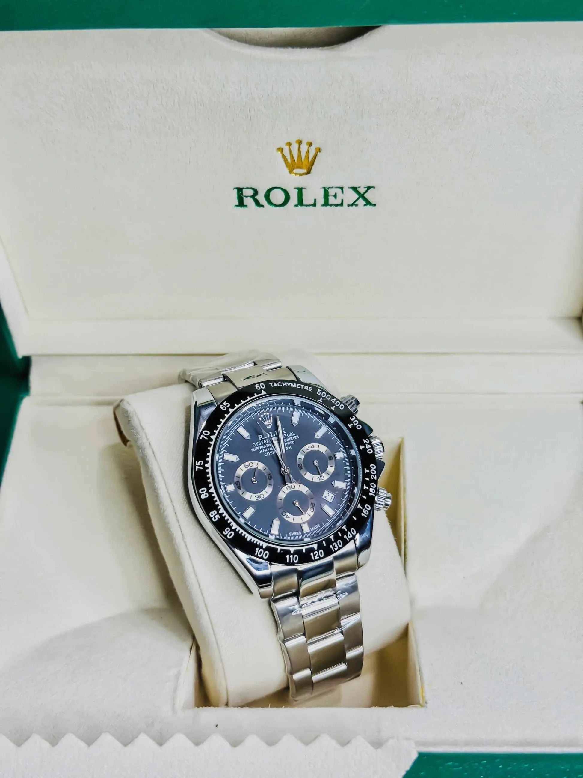 Rolex Daytona Silver - Black Dial Chronograph Edition