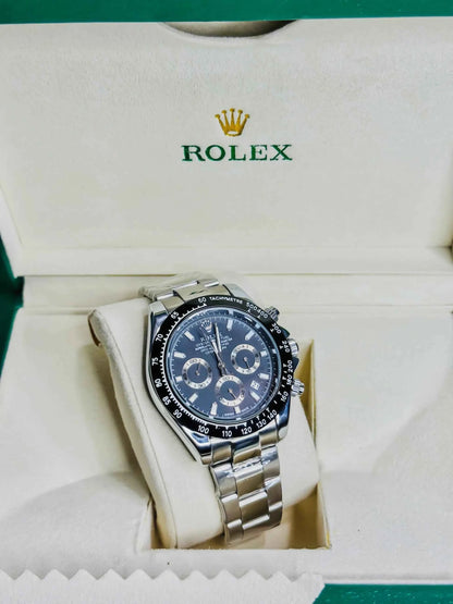 Rolex Daytona Silver - Black Dial Chronograph Edition