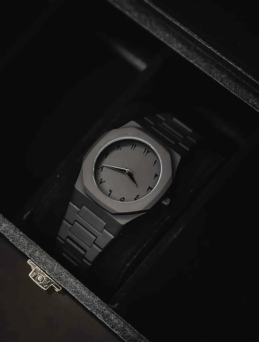 Arabic Aura Watch | Black - with Box