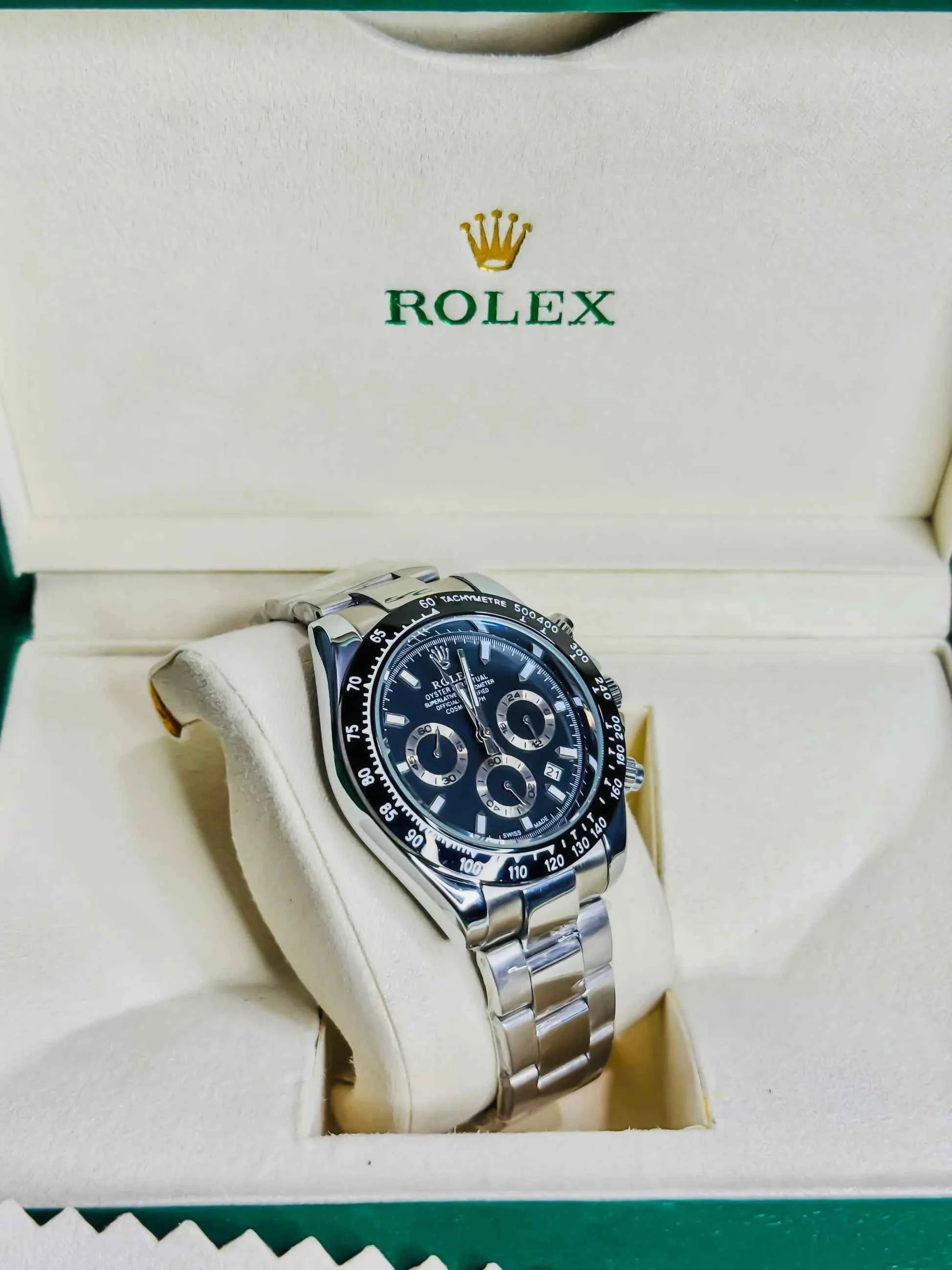 Rolex Daytona Silver - Black Dial Chronograph Edition