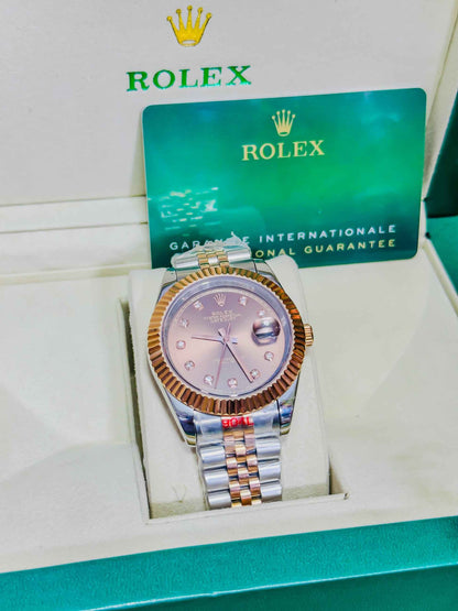 Rolex Date - Just Two-Tone Automatic – Diamond Dial Edition