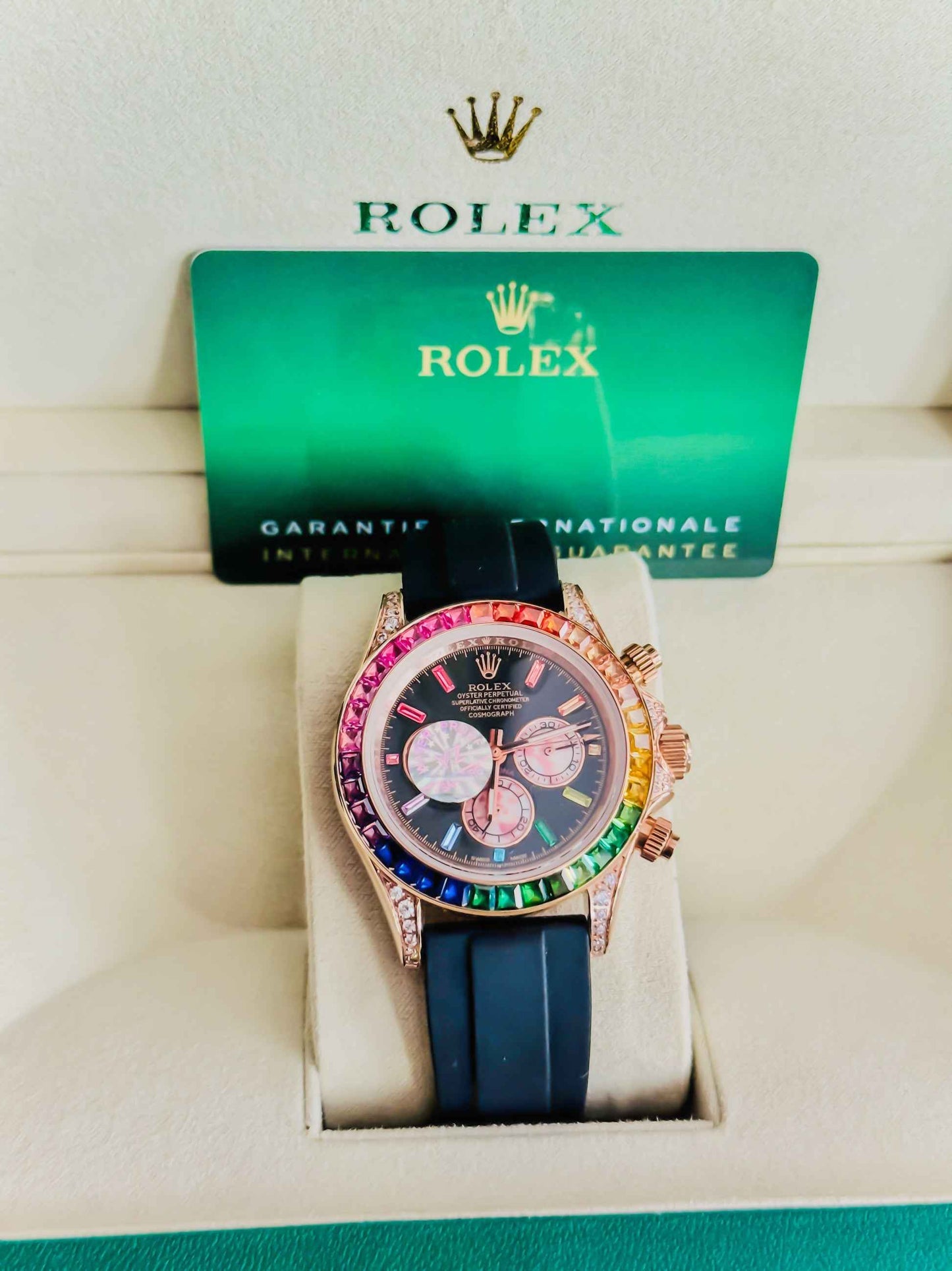 Rolex Rainbow Daytona | Luxury Strap Edition