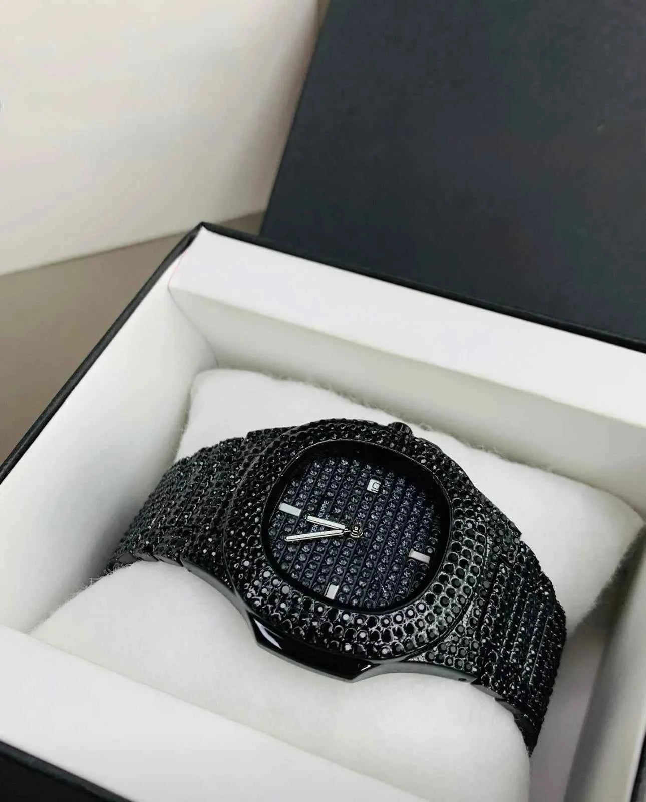 Patek Philippe Iced Out Black