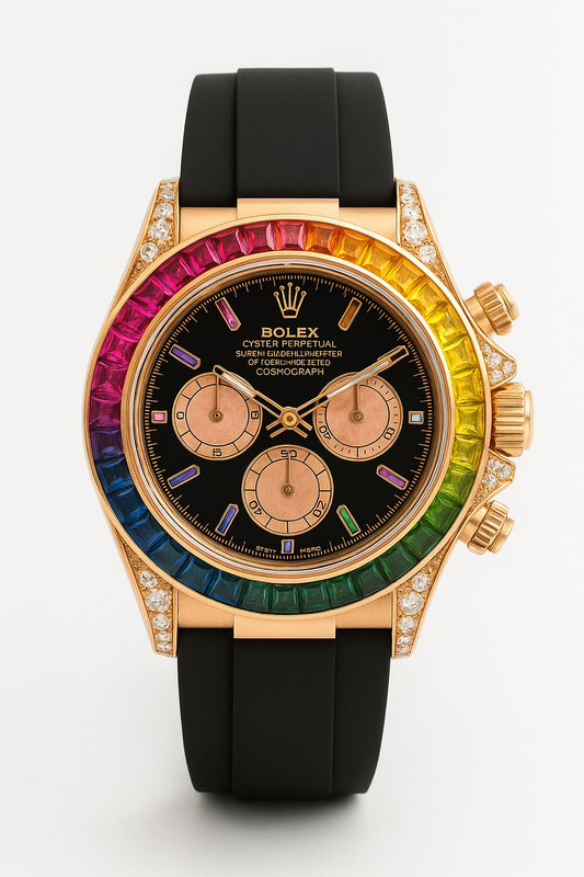 Rolex Rainbow Daytona | Luxury Strap Edition - Aura Times