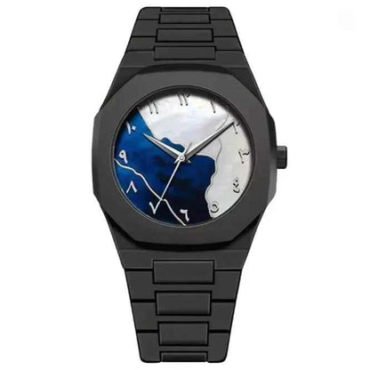 Arabic Aura Watch - Blue & White Dial - with Box