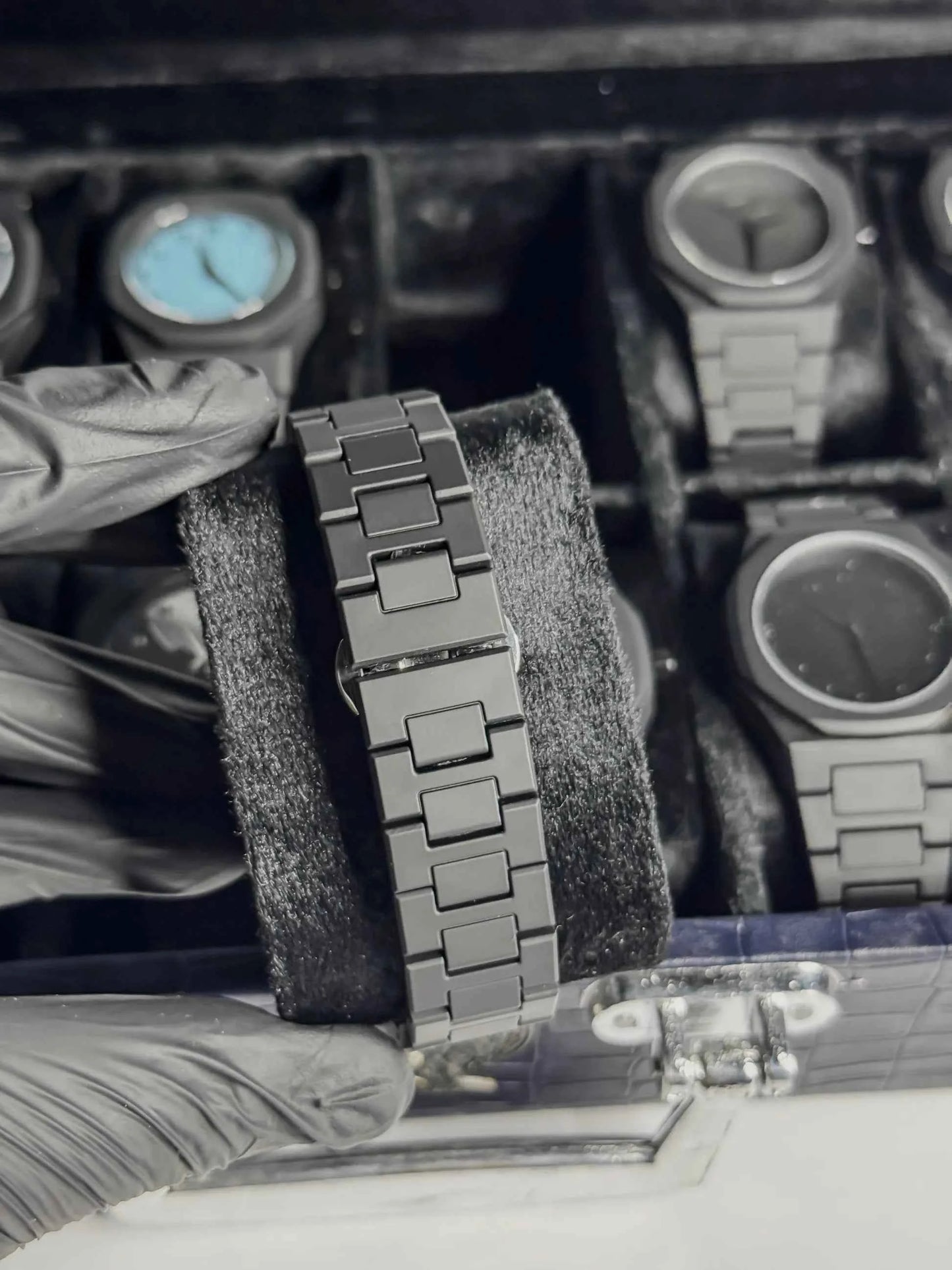 Arabic Aura Watch - Black & White Dial - with Box