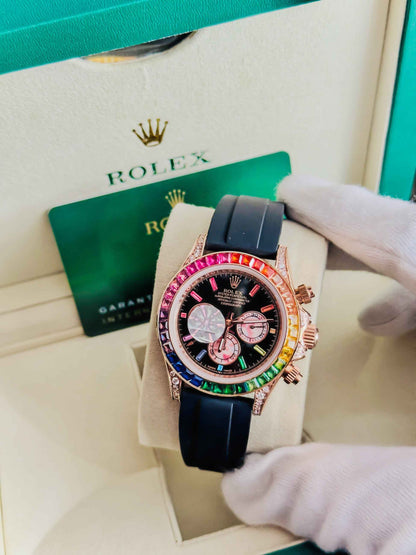 Rolex Rainbow Daytona | Luxury Strap Edition
