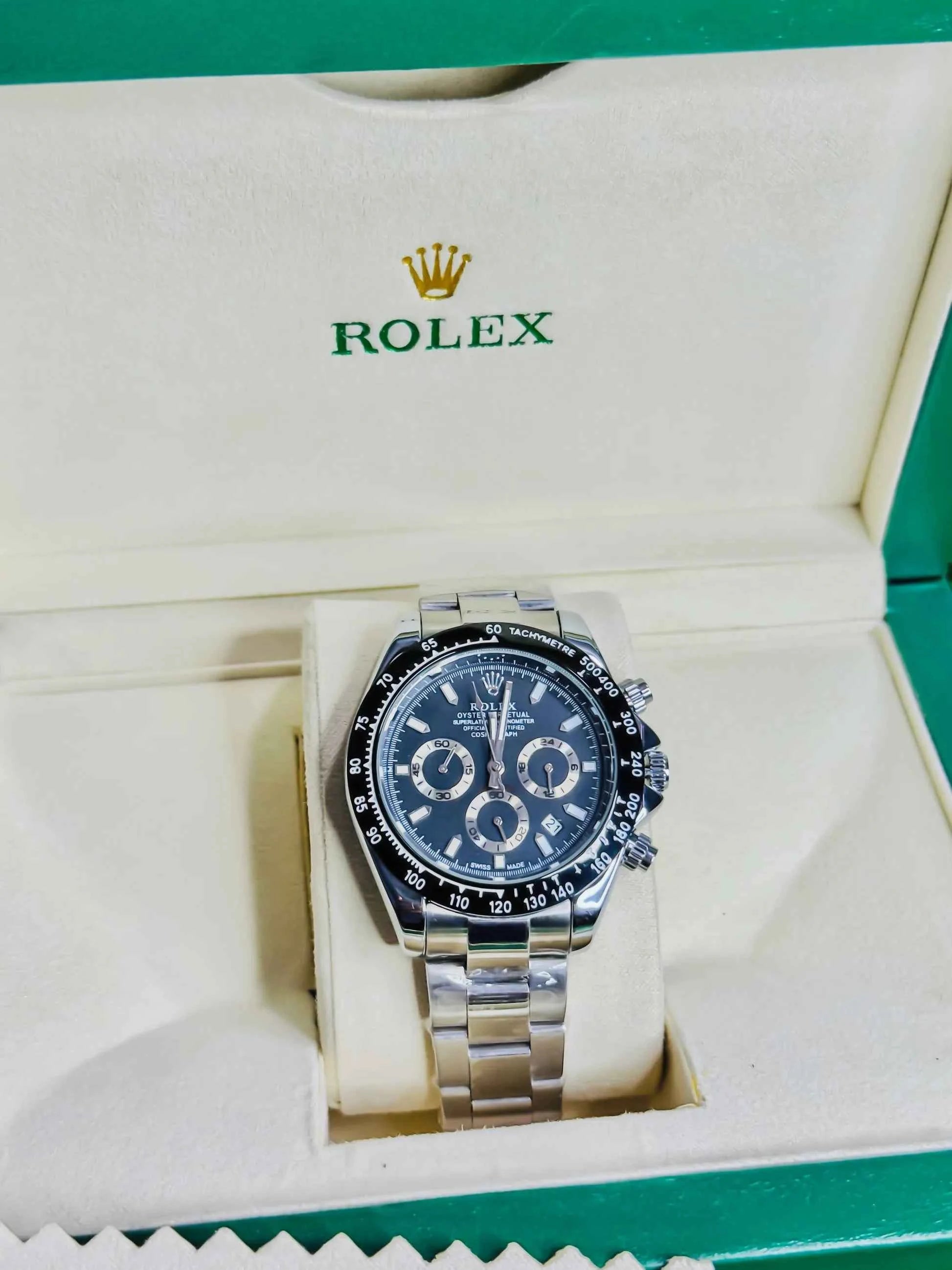 Rolex Daytona Silver - Black Dial Chronograph Edition