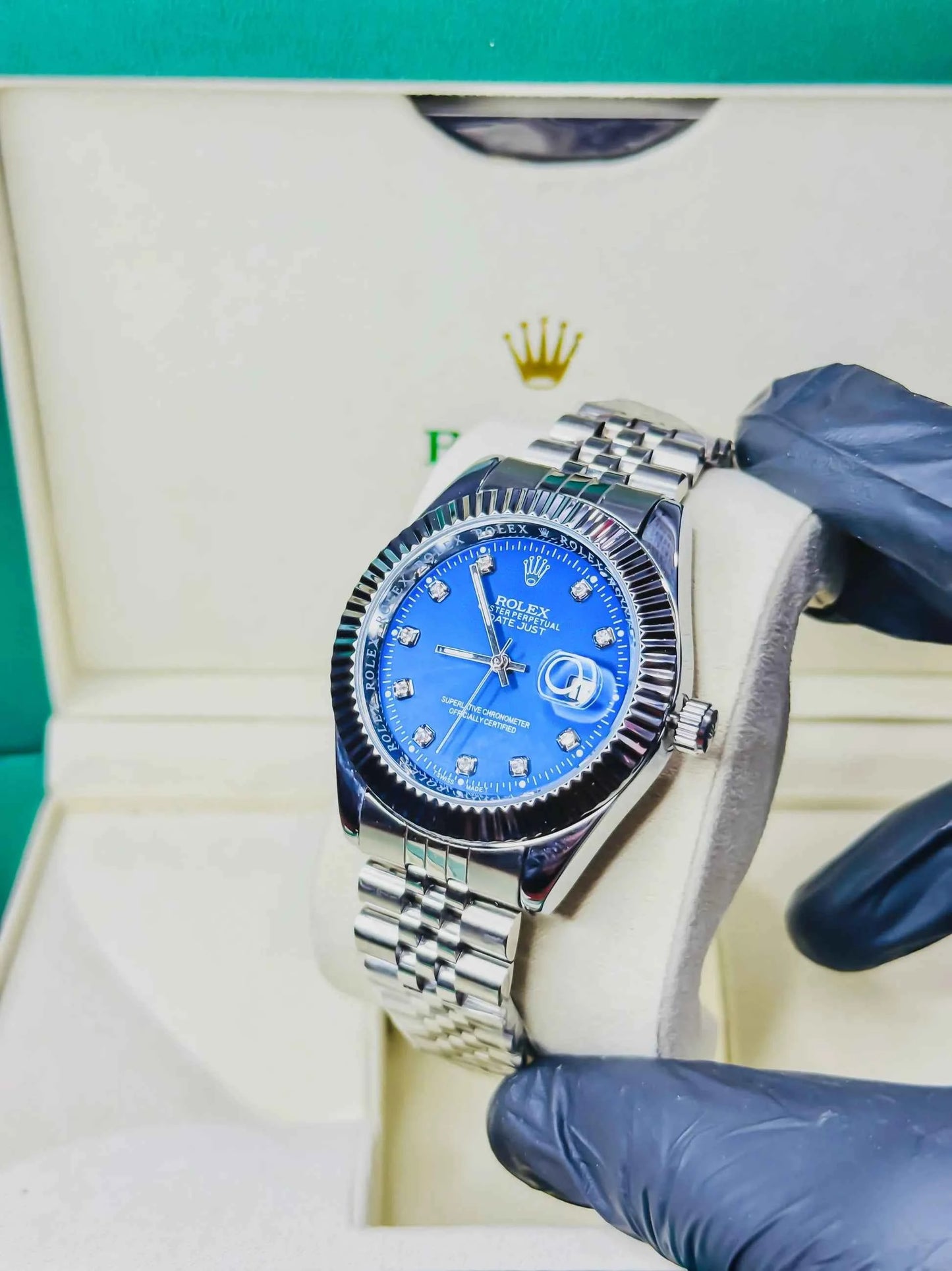 Rolex Royale Date Just - Blue