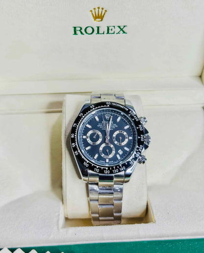 Rolex Daytona Silver - Black Dial Chronograph Edition