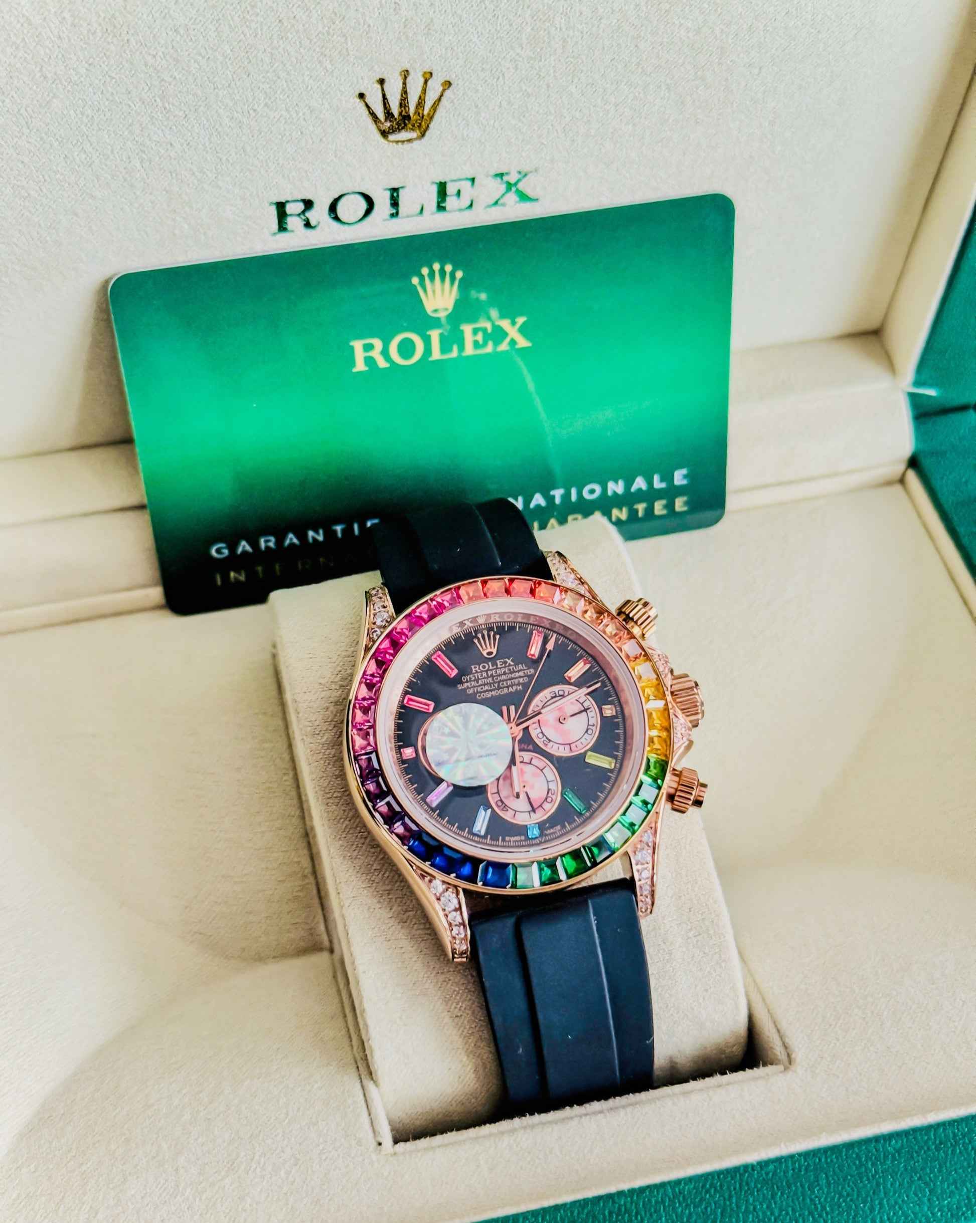 Rolex Rainbow Daytona | Luxury Strap Edition