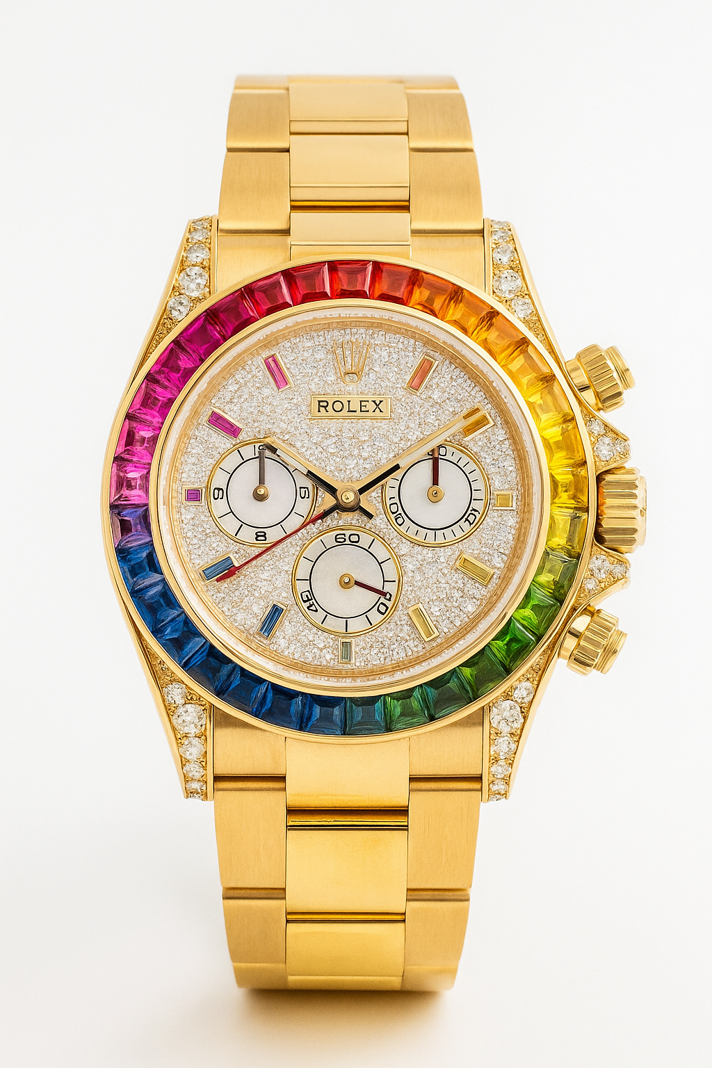 Rolex Rainbow Daytona - Gold Master Edition - Aura Times