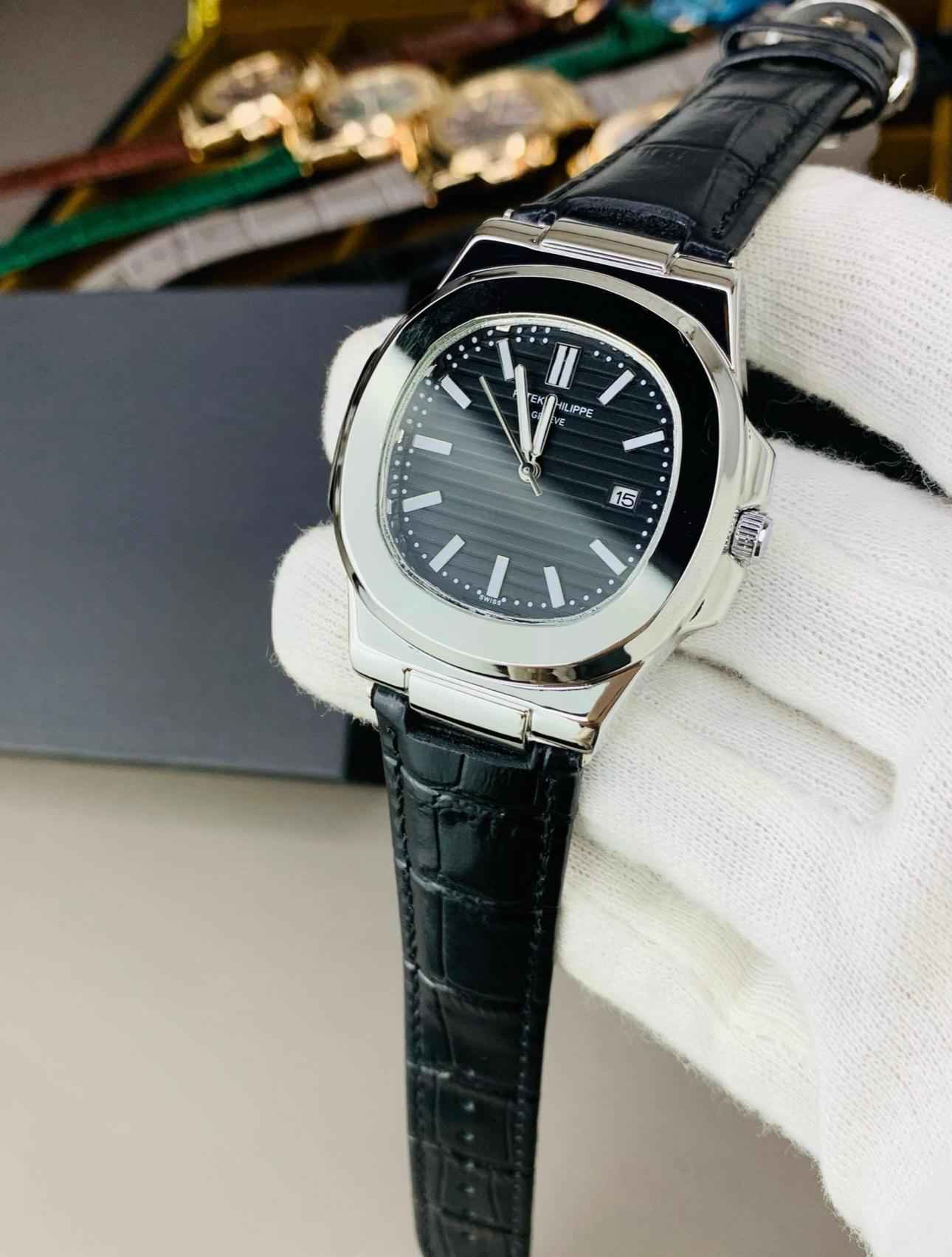 Patek Philippe – Black Silver Leather Edition