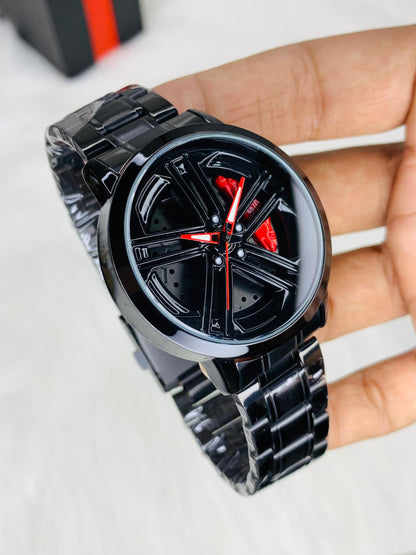 Wheels Rim Watch | 3 Colors Available - with Box